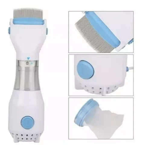 Cepillo Aspirador Electrico Para Piojos y Liendres