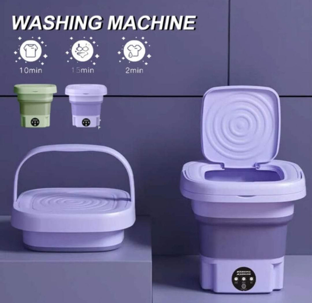 Mini lavadora portátil plegable 9L👌