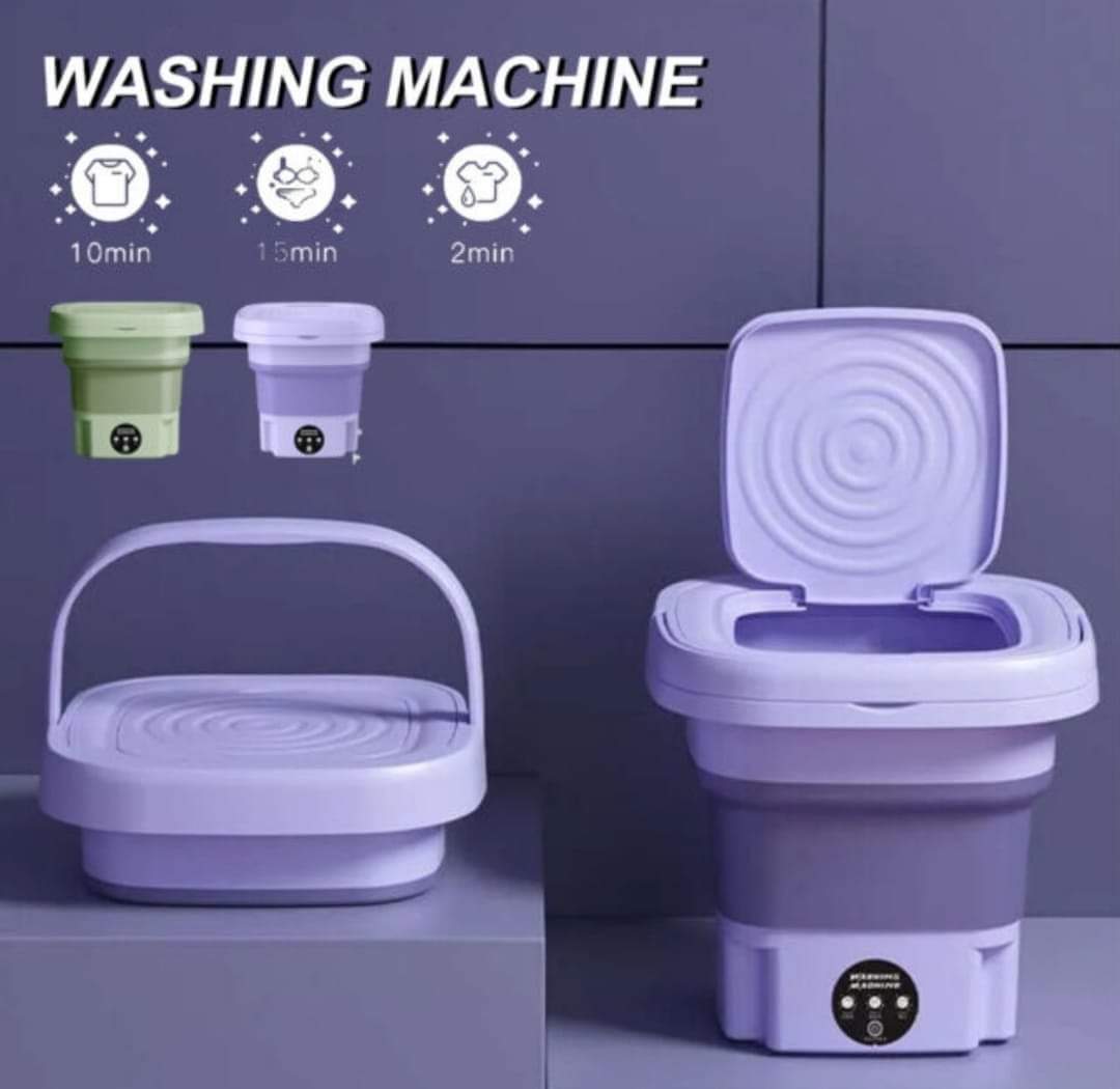 Mini lavadora portátil plegable 9L👌