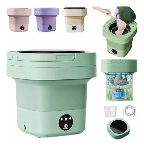 Mini lavadora portátil plegable 9L👌