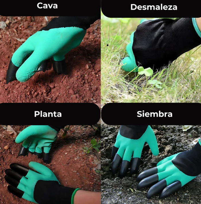 Guantes De Jardin Con Garras 🌿
